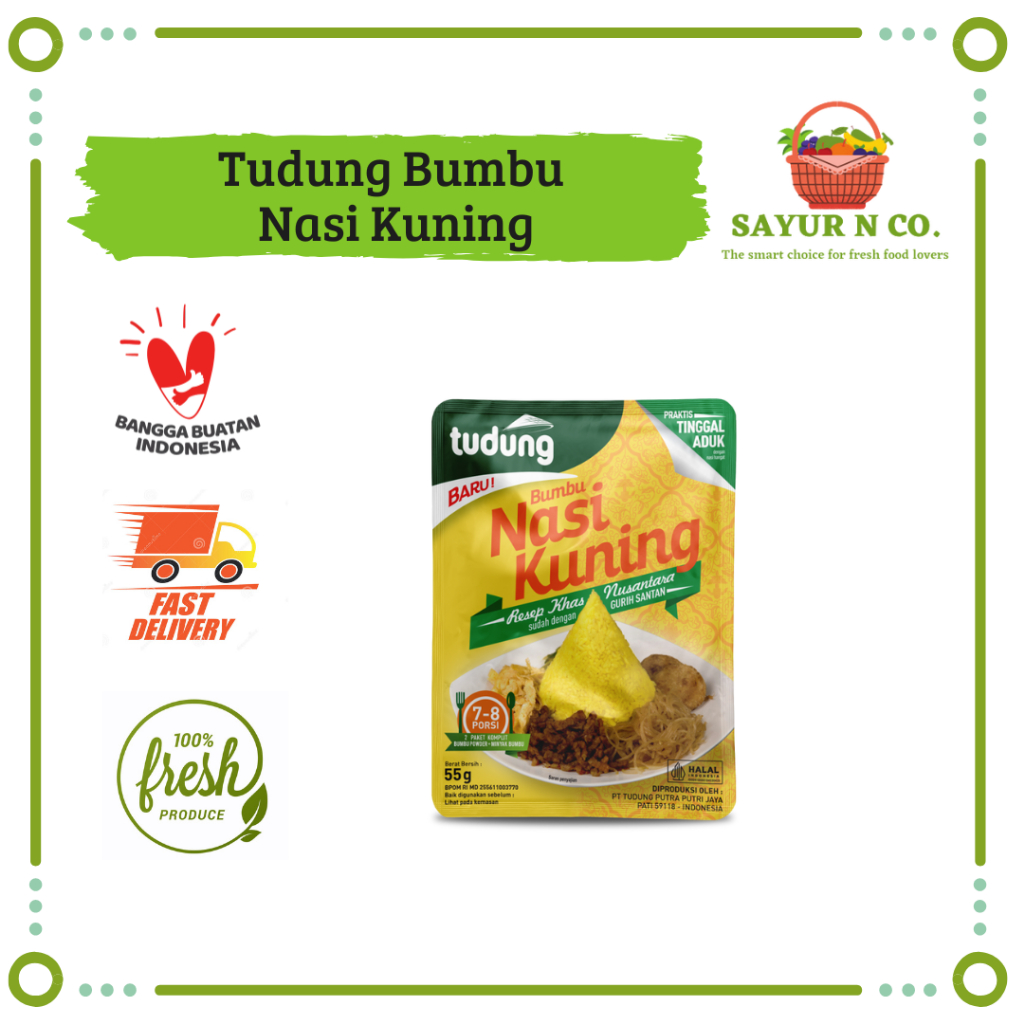 

TUDUNG Bumbu Nasi Kuning 55gr | Sayur N Co Bekasi