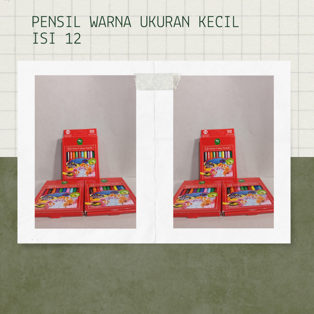 

DP - 12 psc pensil COLOUR / PENSIL WARNA PENDEK KECIL