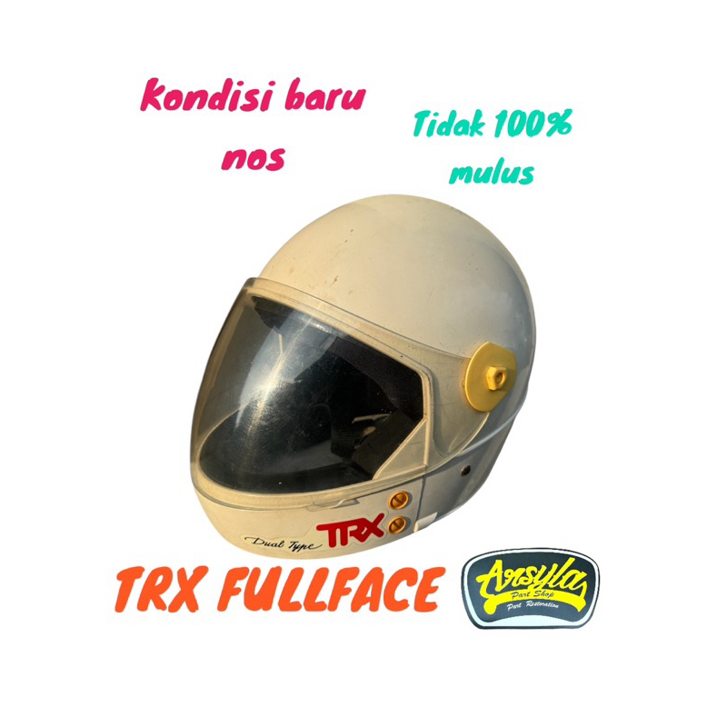 helm trx fullface original nos baru helm jadul