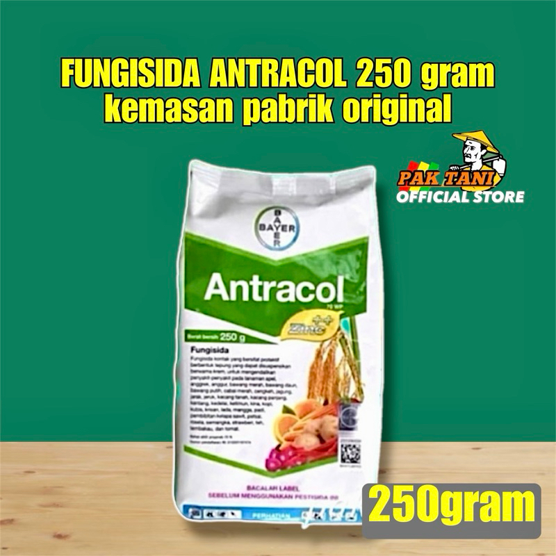 Antracol Fungisida 250 gram Fungisida Sistemik Zinc Obat Anti Busuk Jamur Tanaman Kemasan Asli Pabri