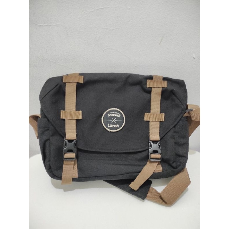 Torch Sherina Sirius Mesenger Bag Official Laptop 14 inch Black Baru