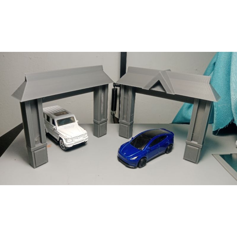 1/64 gapura jalan untuk diorama hotwheels tomica miniatur