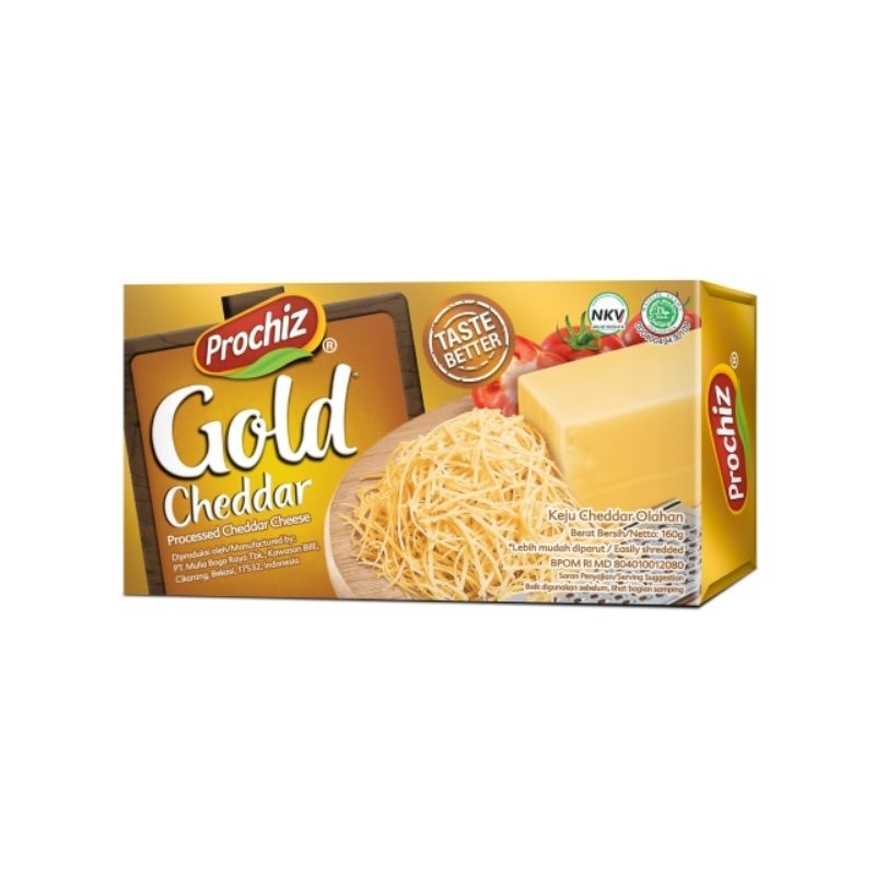 

PROCHIZ CHEDDAR KEJU OLAHAN MOZZARELLA SPREADY SLICES