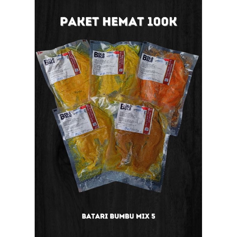

paket mix 5 ekor Batari bumbu