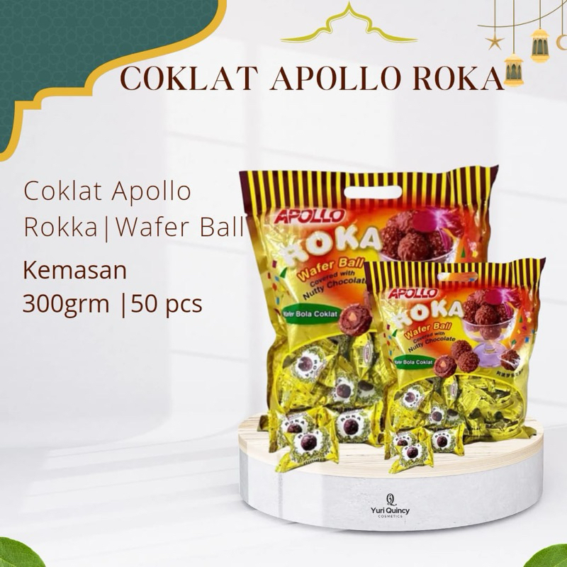 

ready Roka Apollo Wafer Ball Coklat 300g Original