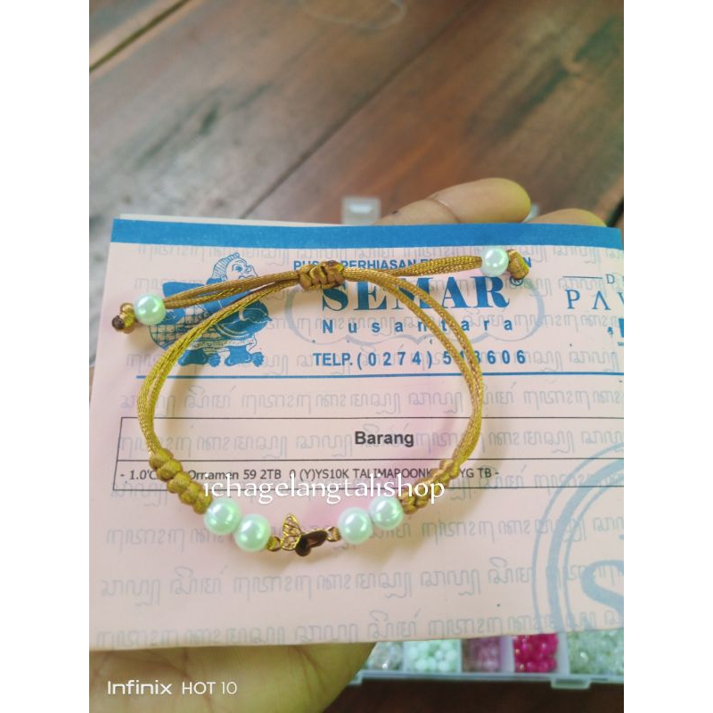 gelang tali serut kupu'0, 2 gram Semar nusantara