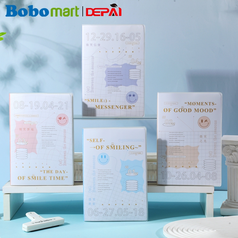 

BOBOMART 1PCS A5 NOTEBOOK SPIRAL DP82 - 76 Lembar, Cover Mika, Motif Karakter Aesthetic, Harga Murah