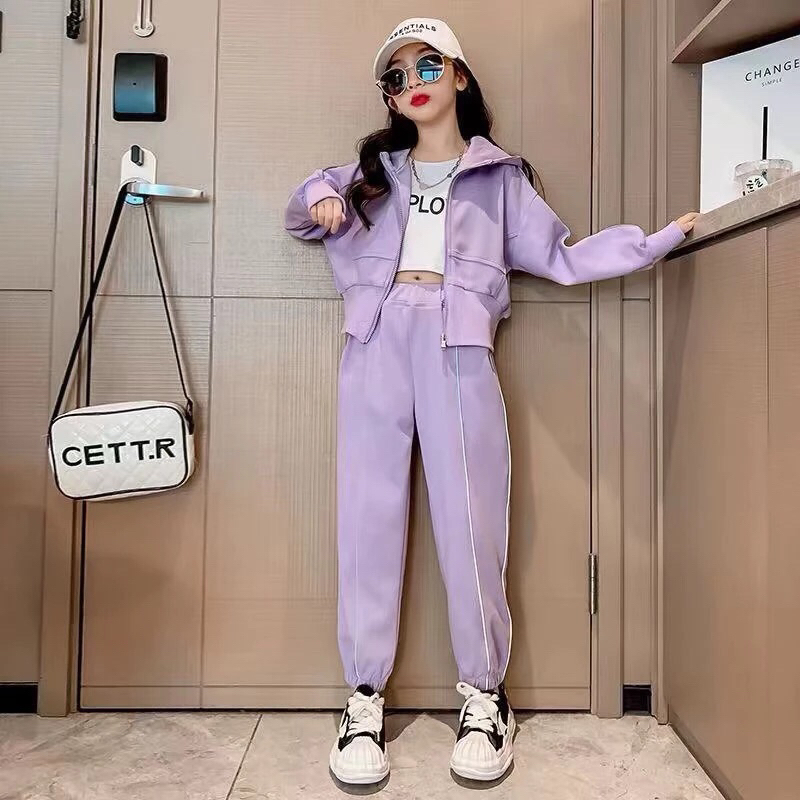 Setelan Jaket Anak Import 4-9thn/ Setelan Jaket Crop Anak Korea/ Setelan Jaket Dance / Baju Dance Ko