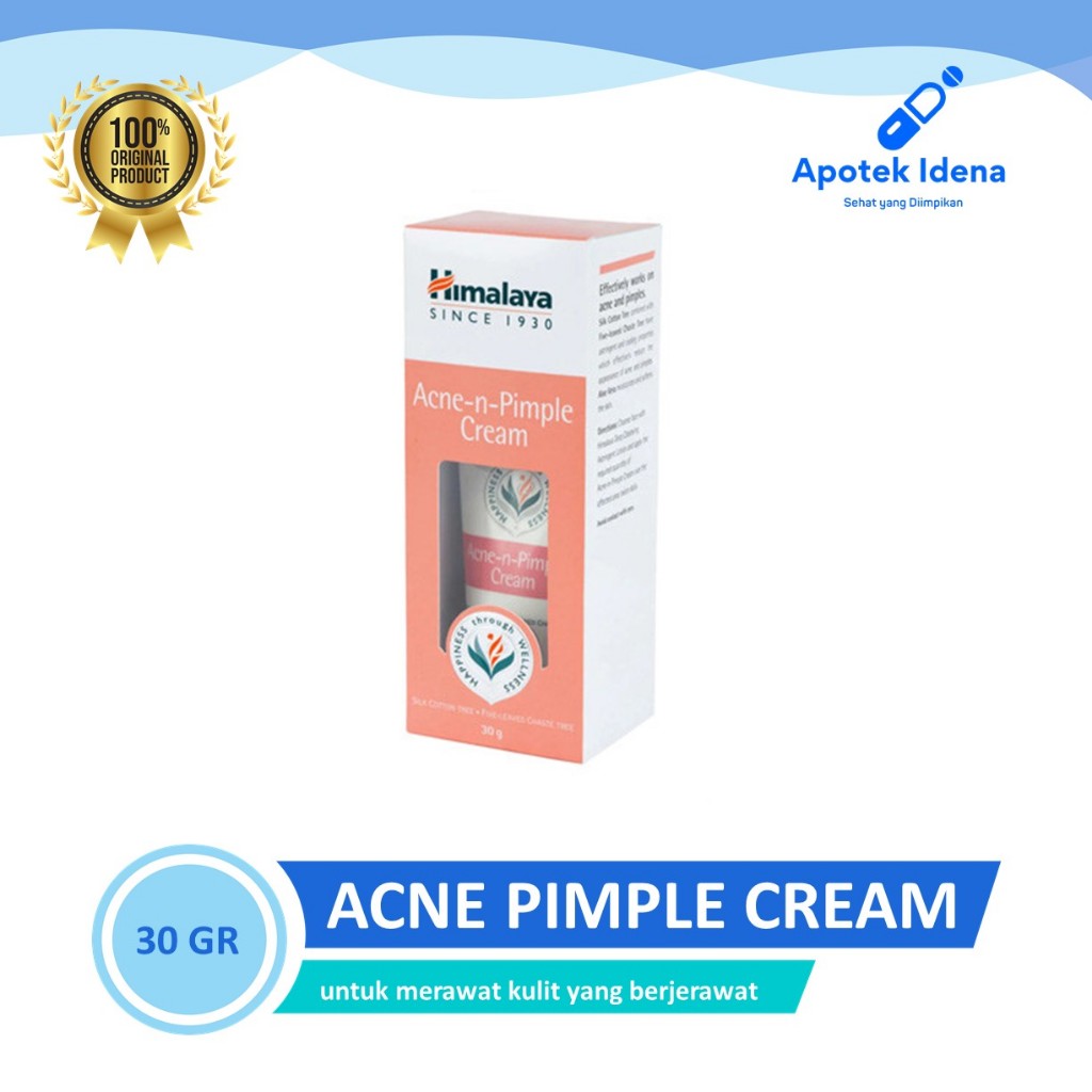 Himalaya Acne -N- Pimple Cream 30gr/ PERAWATAN WAJAH / TREATMENT JERAWAT/PENGHILANG BEKAS JERAWAT