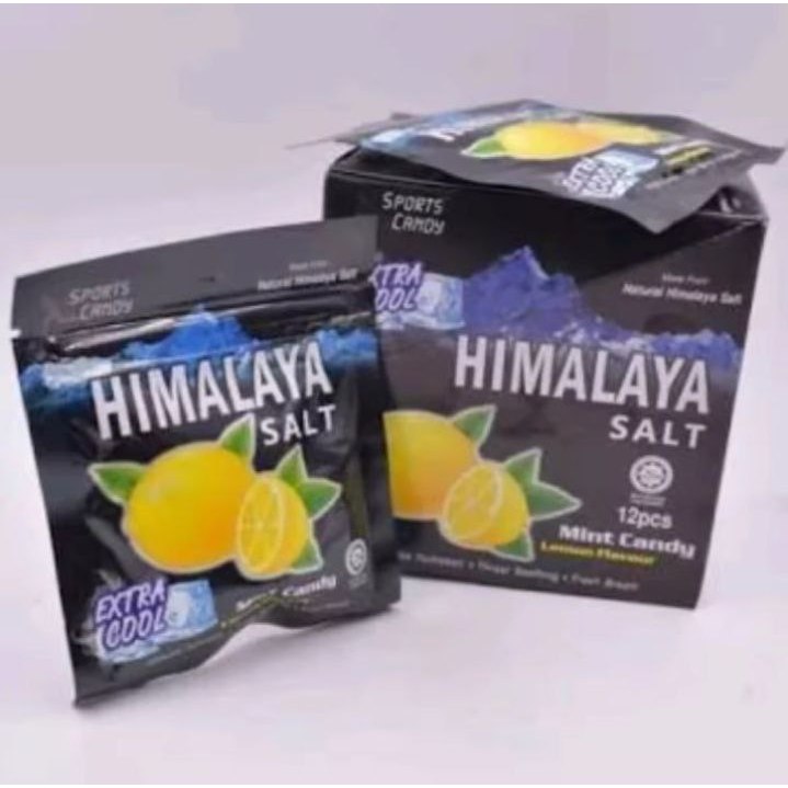 

Permen himalaya salt candy hitam per box isi 5 sachet Mix Rasa Lemon - Anti Oksidan