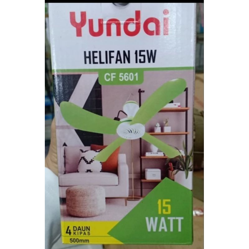 Yundai CF-5601 Kipas Angin Gantung 5 Blade 45W - Helifan Mini Ceiling Fan
