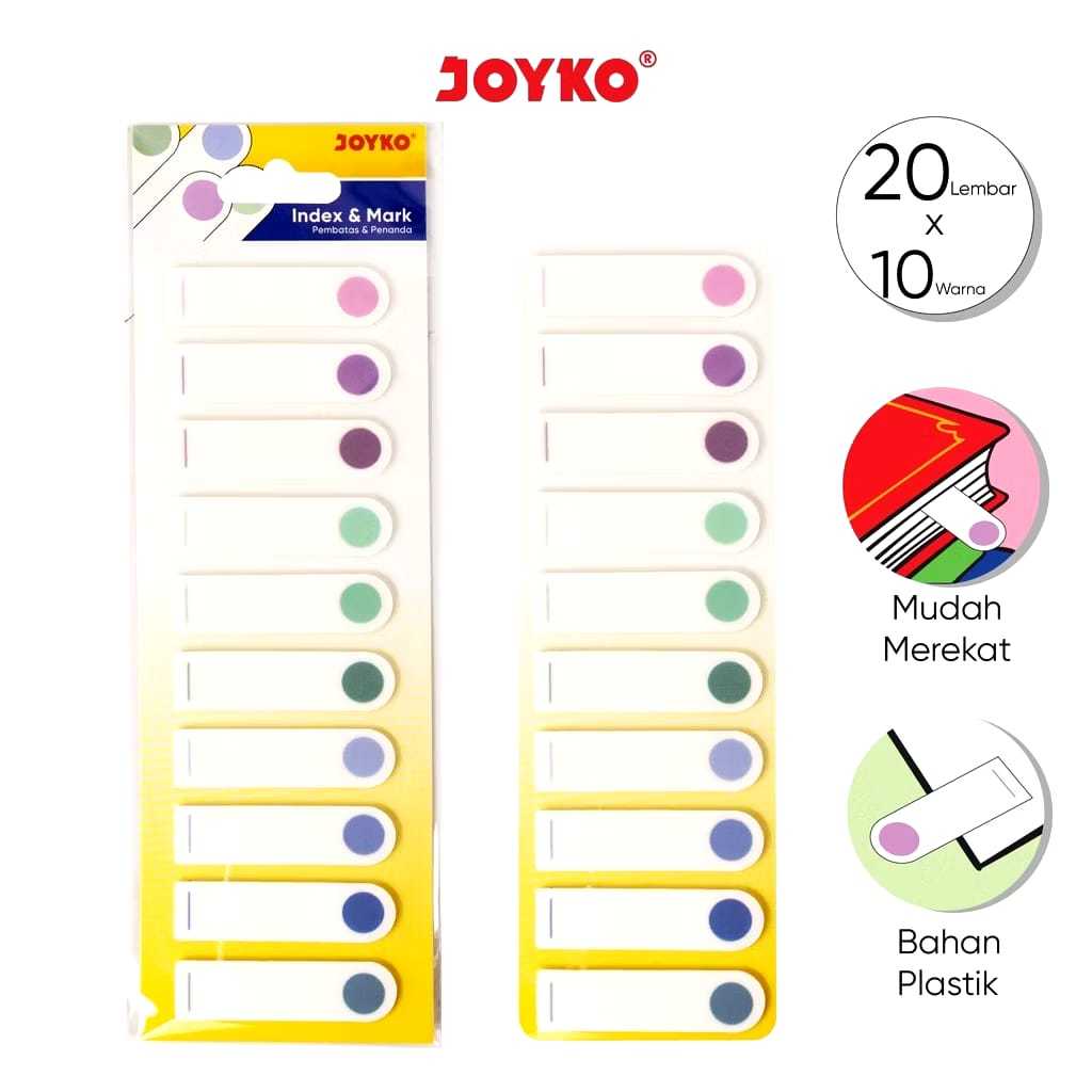 

Veiso_Index Mark Joyko IM-64/Index Mark Penanda Pembatas Joyko IM-64 Plastik