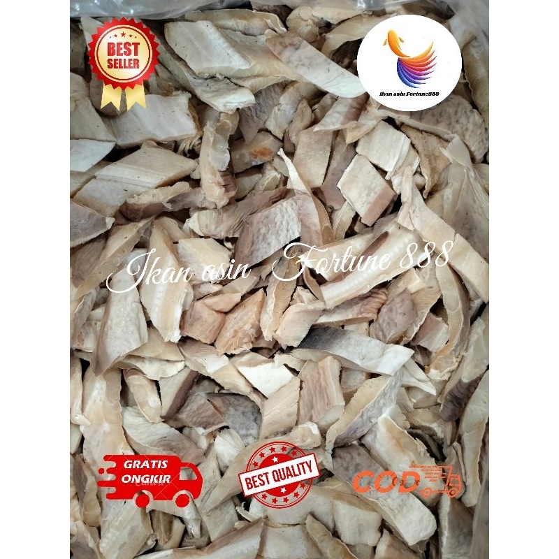 

Ikan asin Jambal Roti Ikan Cucut/Daging Hiu potong super 1000gram, 500gram, 250gram