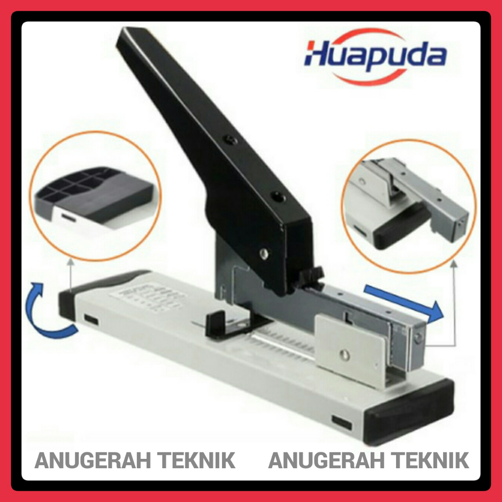 Staples Besar  / Stapler Adjustable untuk Penjilidan tebal Kertas 120 Lembar Huapuda