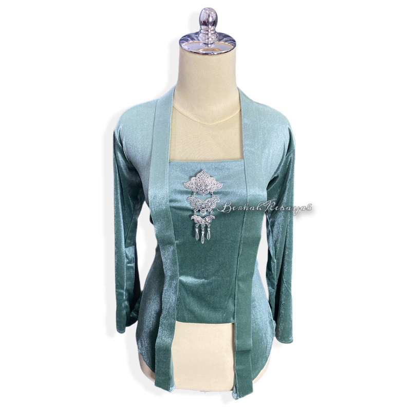 Kebaya Bludru Kutu Baru / Kebaya Warna Hijau Wardah