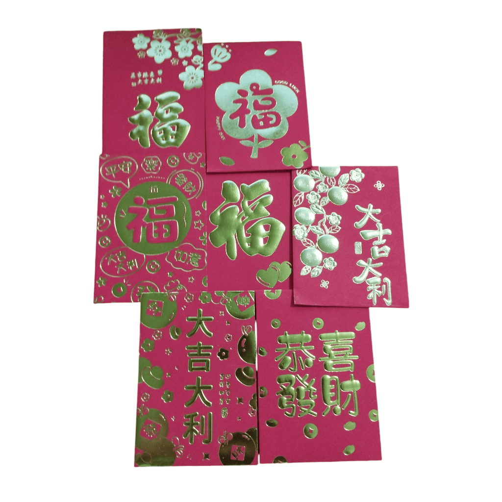 

30 LEMBAR Angpao Imlek fu 30 LEMBAR / amplop kemasan mika isi 30 HOCK