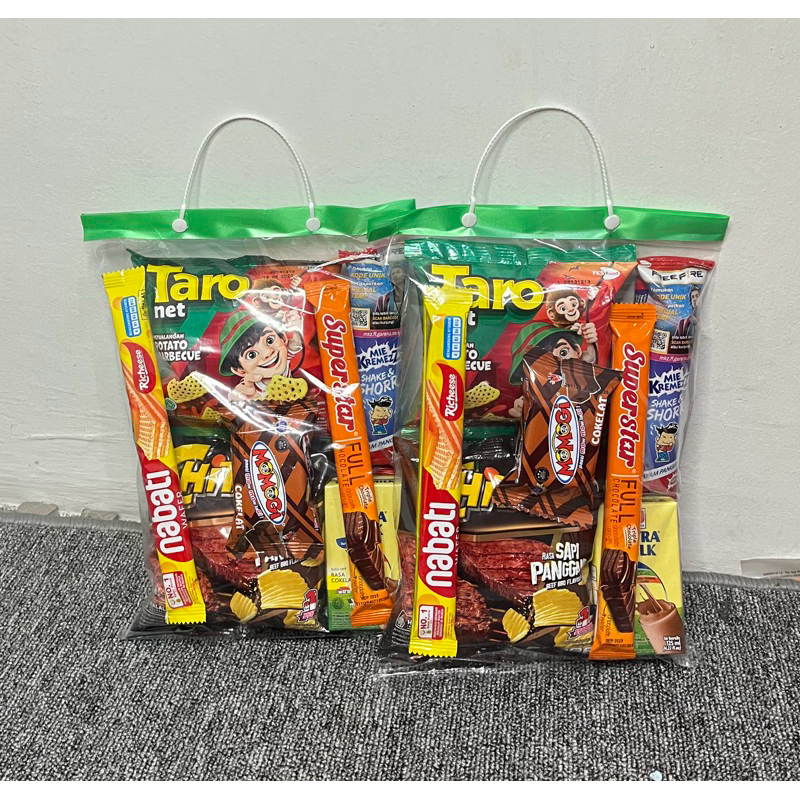 

Termurah Bingkisan Snack Ulang Tahun Anak / Hampers Ulang Tahun Anak