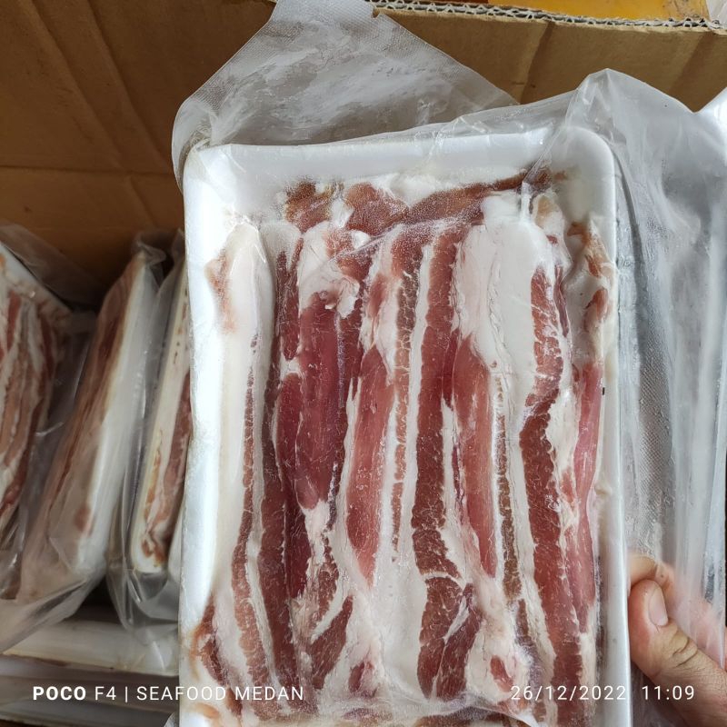 

Pork Belly Slice Kemasan 500gr/pack [NON HALAL]