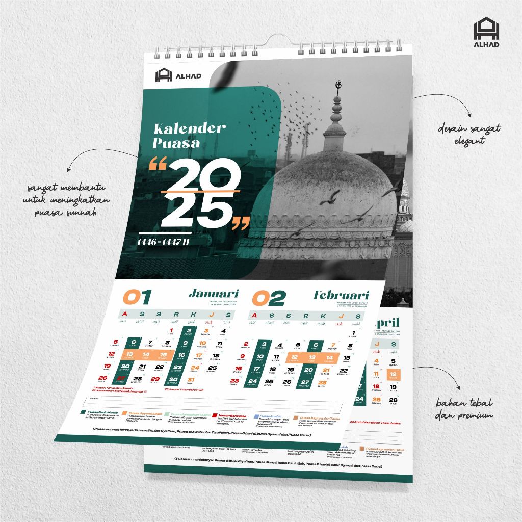 

Kalender Puasa 2025 I Kalender Dinding I Ukuran 31x47 cm I D05