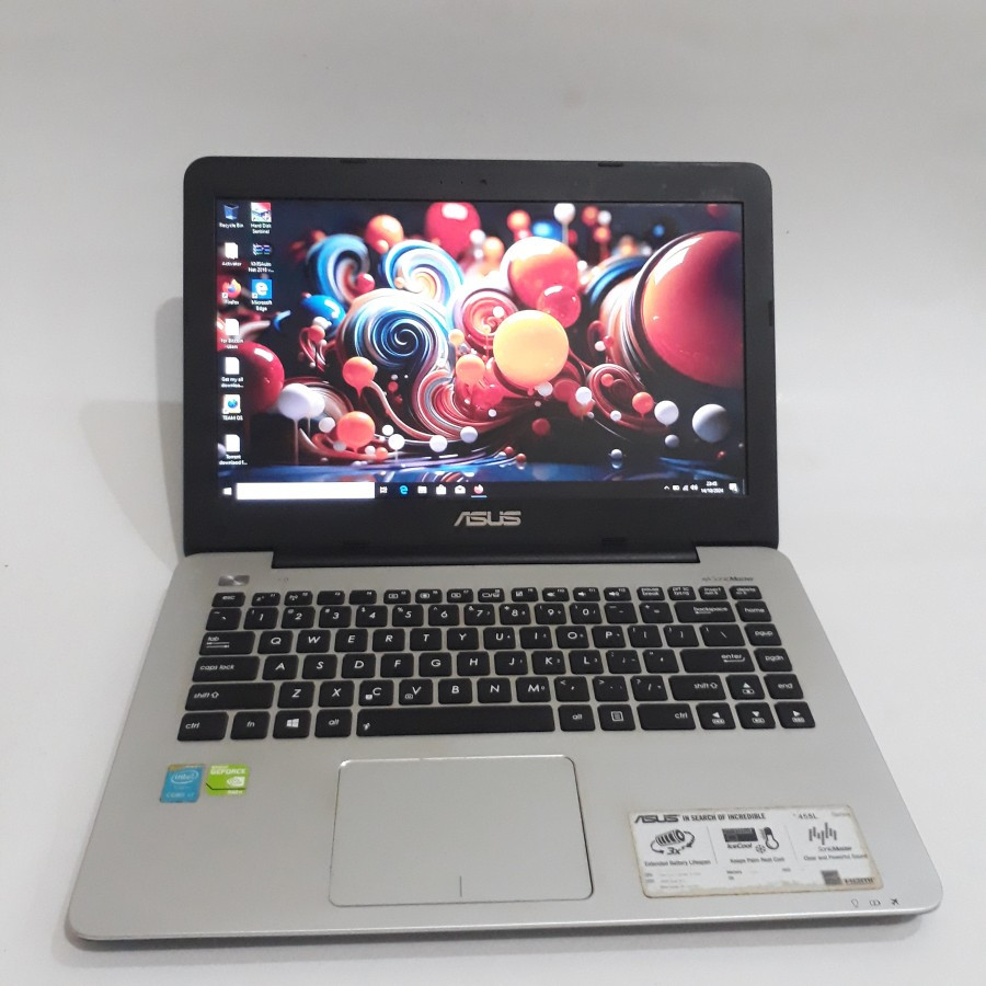 LAPTOP ASUS X455L CORE I7 RAM 8GB SSD 512GB DUAL VGA NVDIA GEFORCE 2GB