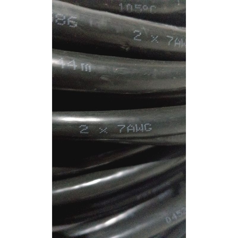 Kabel Serabut lidi 2x7 awg 10mm, kualitas kuat tahan panas 600v full tembaga