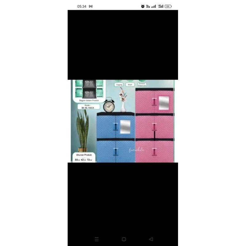 lemari plastik humer brown coffe