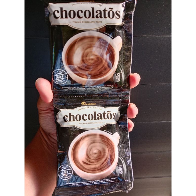 

Chocolatos Cokelat Drink 1 Renceng isi 10 Sachet