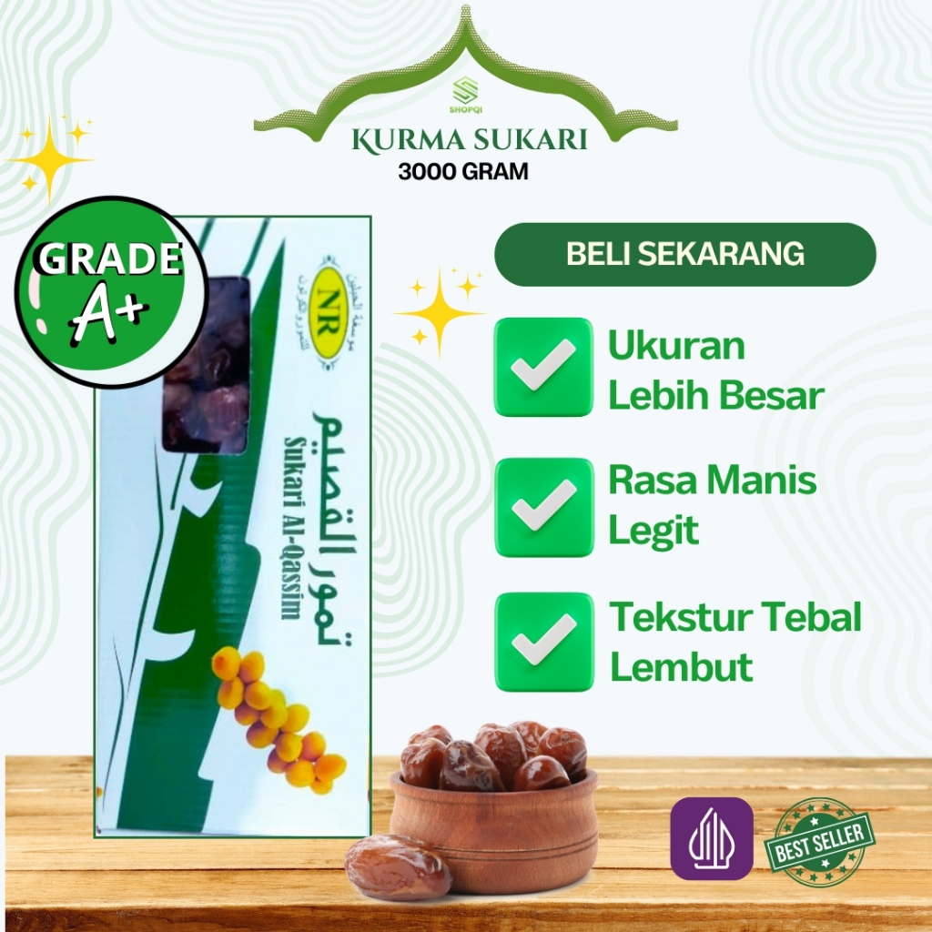 

Kurma Sukari Al-Qasim 3 KG