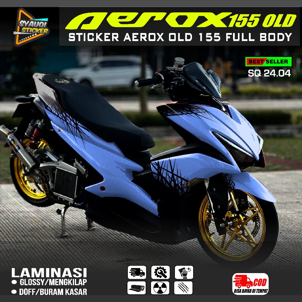 (COD) Decal AEROX 155 Full Body - Sticker Decal Aerox 155 Old Full Body Decal Sticker Aerox 155 Full