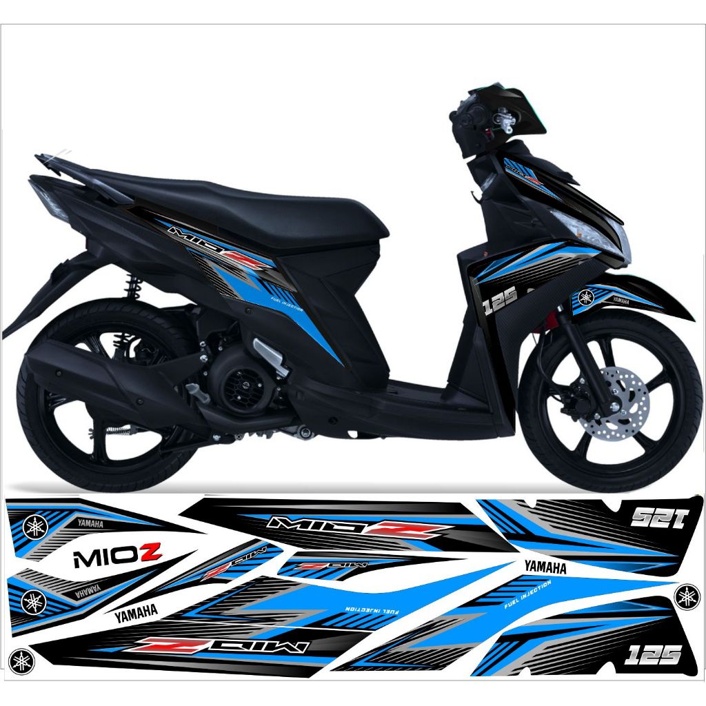 stiker striping yamaha mio z variasi list mio z morif grafis