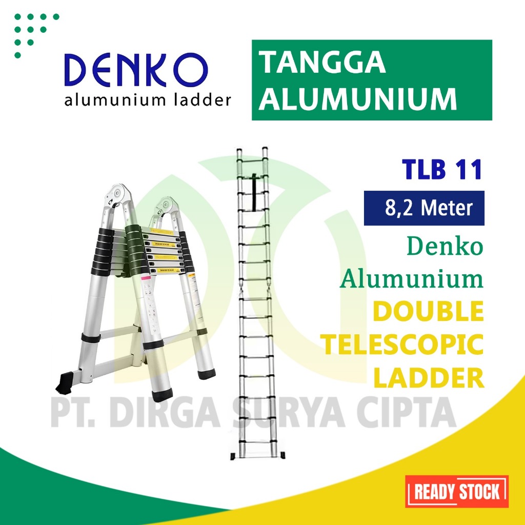 tangga double teleskopik denko 8,2 meter