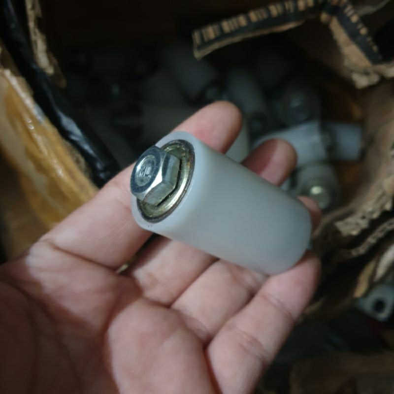 Roda Nilon 27mm Roda Rel Kecil