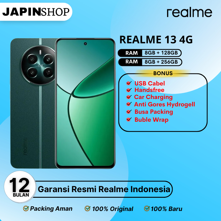 Realme 13 NFC Ram 8/256 GB | Realme 13 Ram 8/128 GB Garansi Resmi REALME
