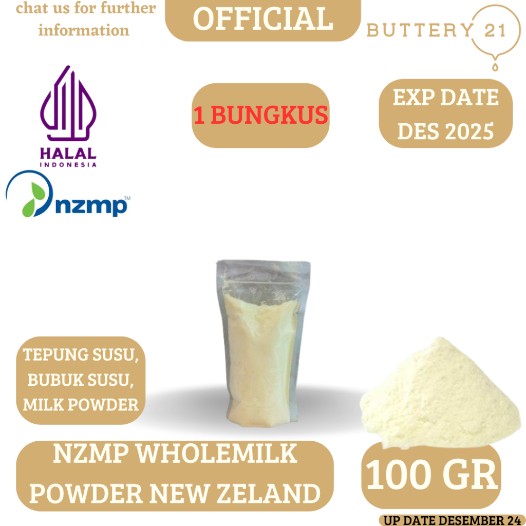 

NZMP WHOLEMILK POWDER 500 GR,100 GR/SUSU BUBUK FULL CREAM/TEPUNG SUSU/BUBUK SUSU NEW ZELAND/MILK POWDER NZMP