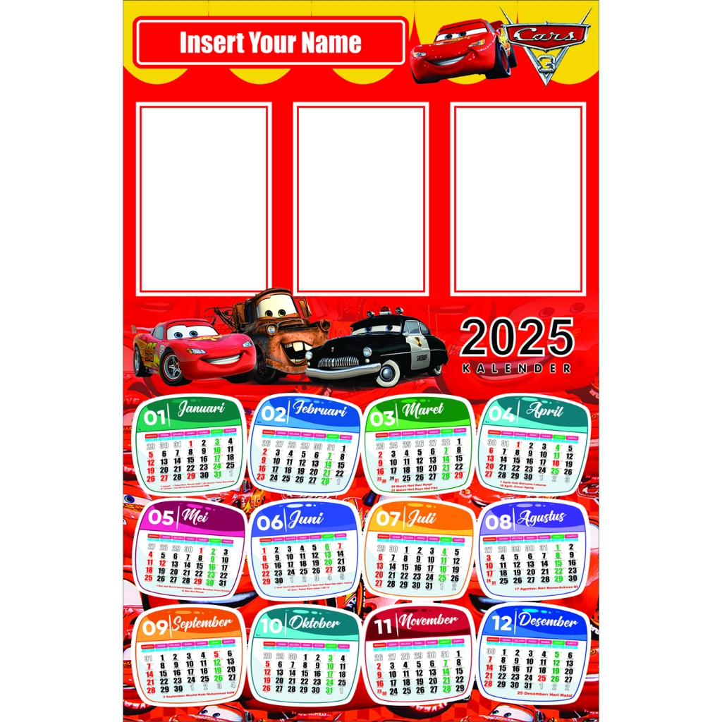 

KALENDER CUSTOM KARAKTER 2025