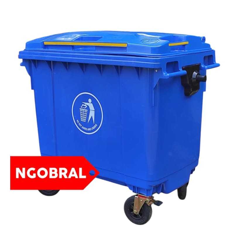 Tong Sampah Jumbo 660 Liter/Tong Sampah Besar 1100 Liter/ Tempah Sampah Besar Roda