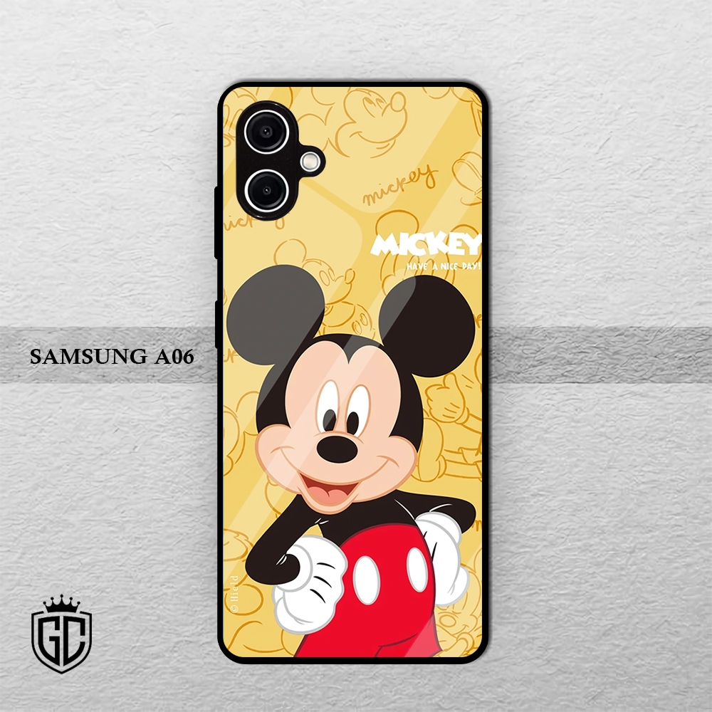 [KN32]  Case Glossy Case HD | SAMSUNG A06 | CASE KEKINIAN LUCU |  Casing Hp Kilau Motif MICKEY MOUSE