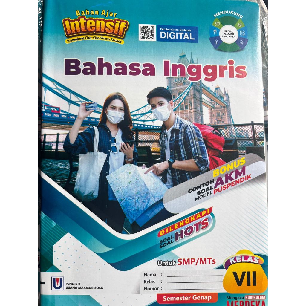 LKS BAHASA INGGRIS, BAHASA INDONESIA,SENI BUDAYA, & PRAKARYA KELAS 7 SMP/MTs SEMESTER 2 KURIKULUM ME