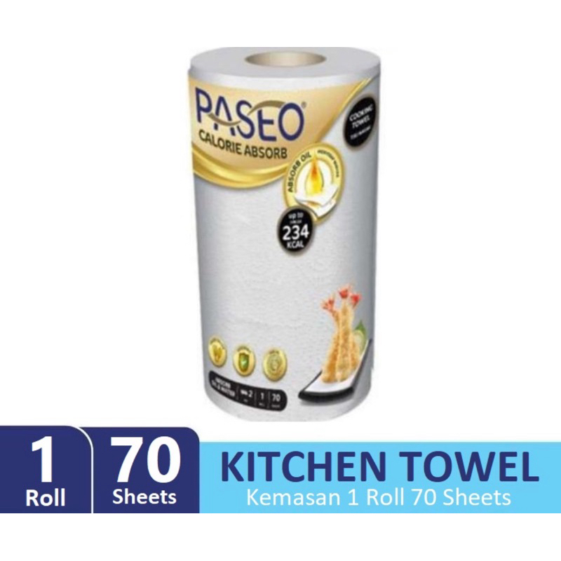 Paseo Kitchen Towel Kemasan 1 Roll 70 Sheets