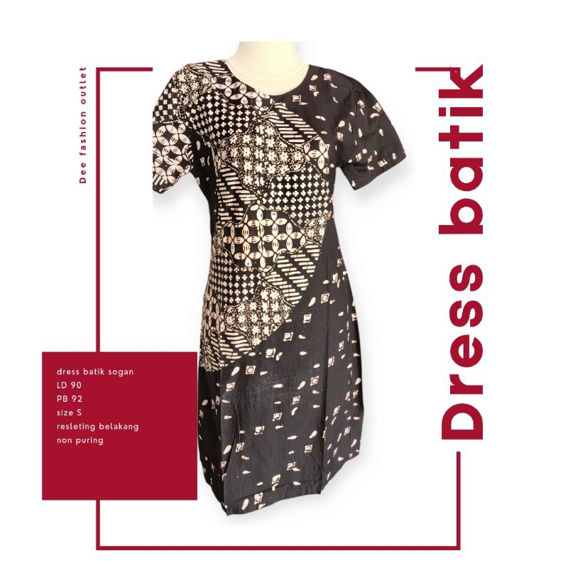 DRESS BATIK SIZE S || DRESS BATIK REMAJA || BAJU BATIK WANITA || BAJU BATIK CAP
