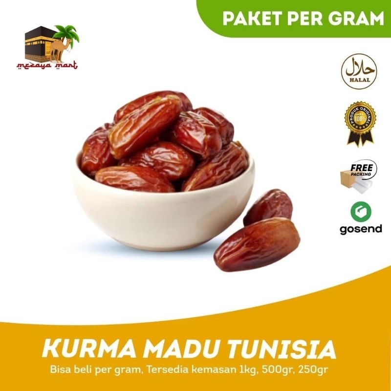 

Kurma Tunisia Madu | Deglet Nour Dates 1kg