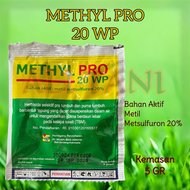 Herbisida METHYL PRO 20 WP Metil Metsulfuron 5 GR