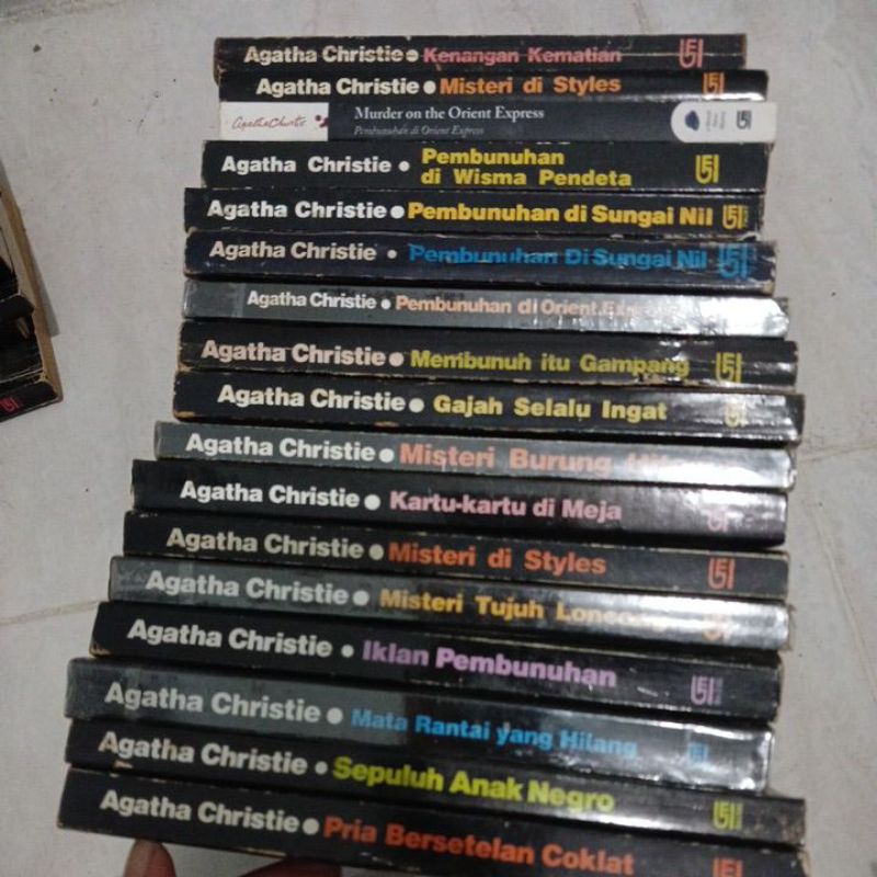 NOVEL AGATHA CHRISTIE. ORI BEKAS