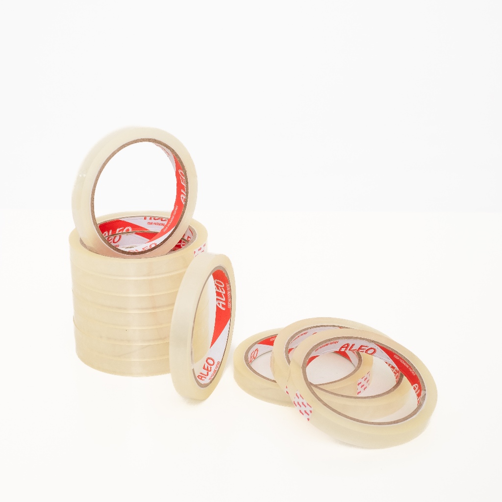 

Lakban Isolasi 12mm x 72Yard / Selotip 12mm x 72 Yard ALEO
