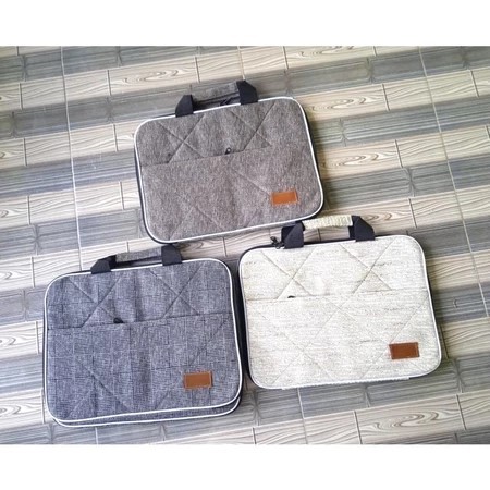 Jogja Pride/ Tas Notebook Bahan Goni Premium Standar 14 inch Polos Tas Kantor