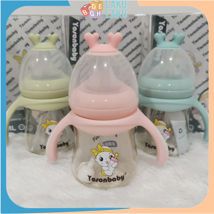 ( EXTRA BONUS 1PCS DOT ) Botol Susu Wide Neck PPSU 150ml 180ml Untuk Bayi Newborn / Botol Susu PPSU 