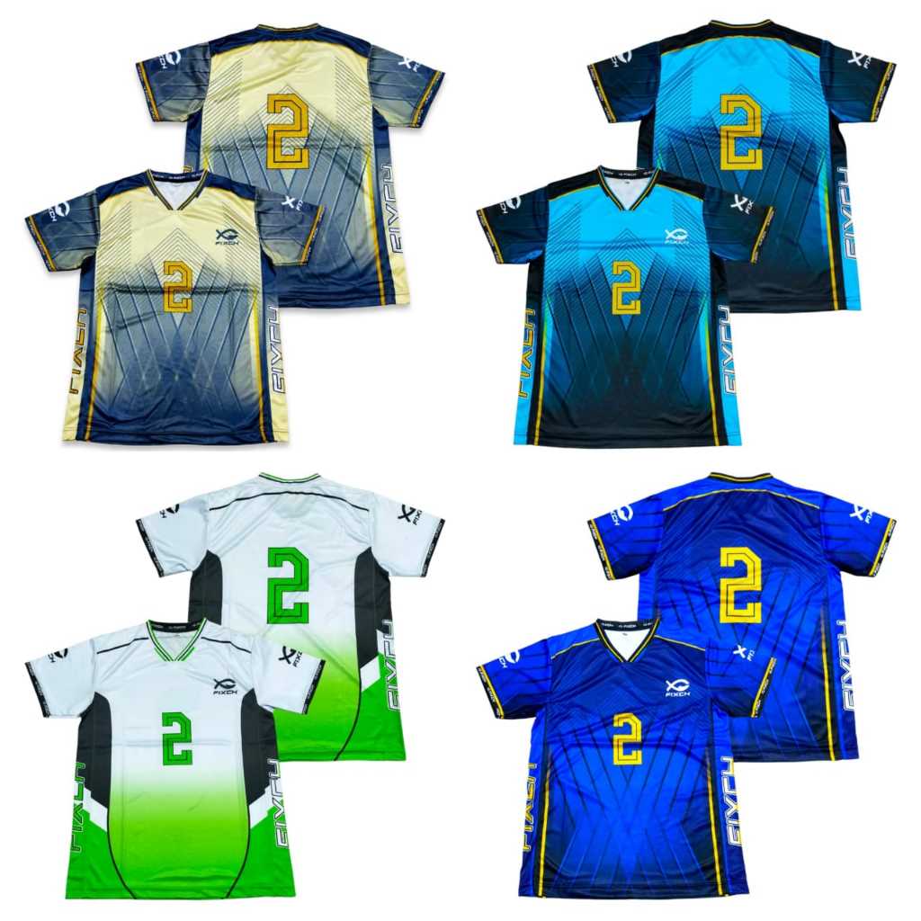 Baju Jersey Voli Fixch Fullprinting Paketan Lusinan 12 pcs