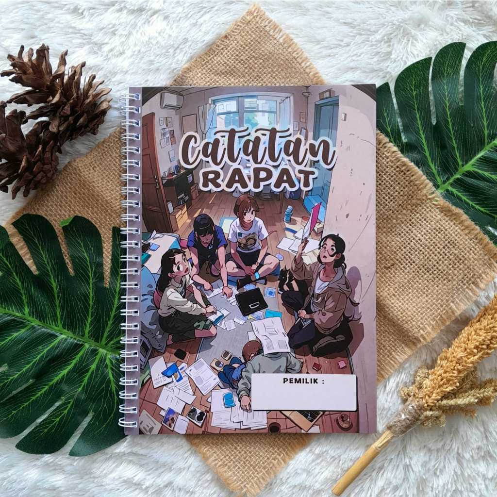 

ES88 BUKU CATATAN RAPAT KARTUN COKLAT UK A5 JILID SPIRAL 100 HAL