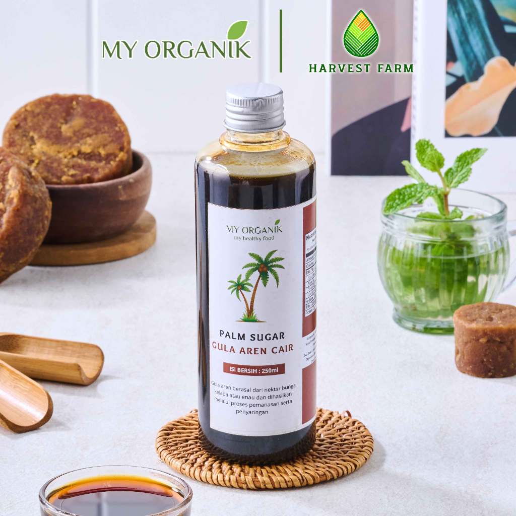 

My Organik Gula Aren Cair 250 ml Organic Liquid Palm Sugar Brown Alternatif Penggunaan Gula Putih