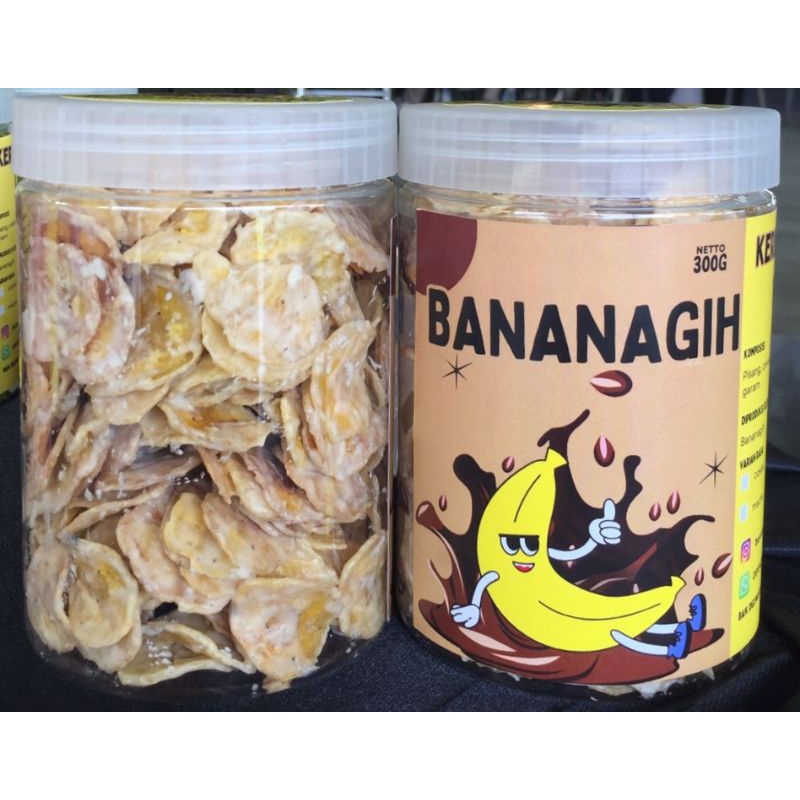 

keripik pisang Bananagih varian tiramisu